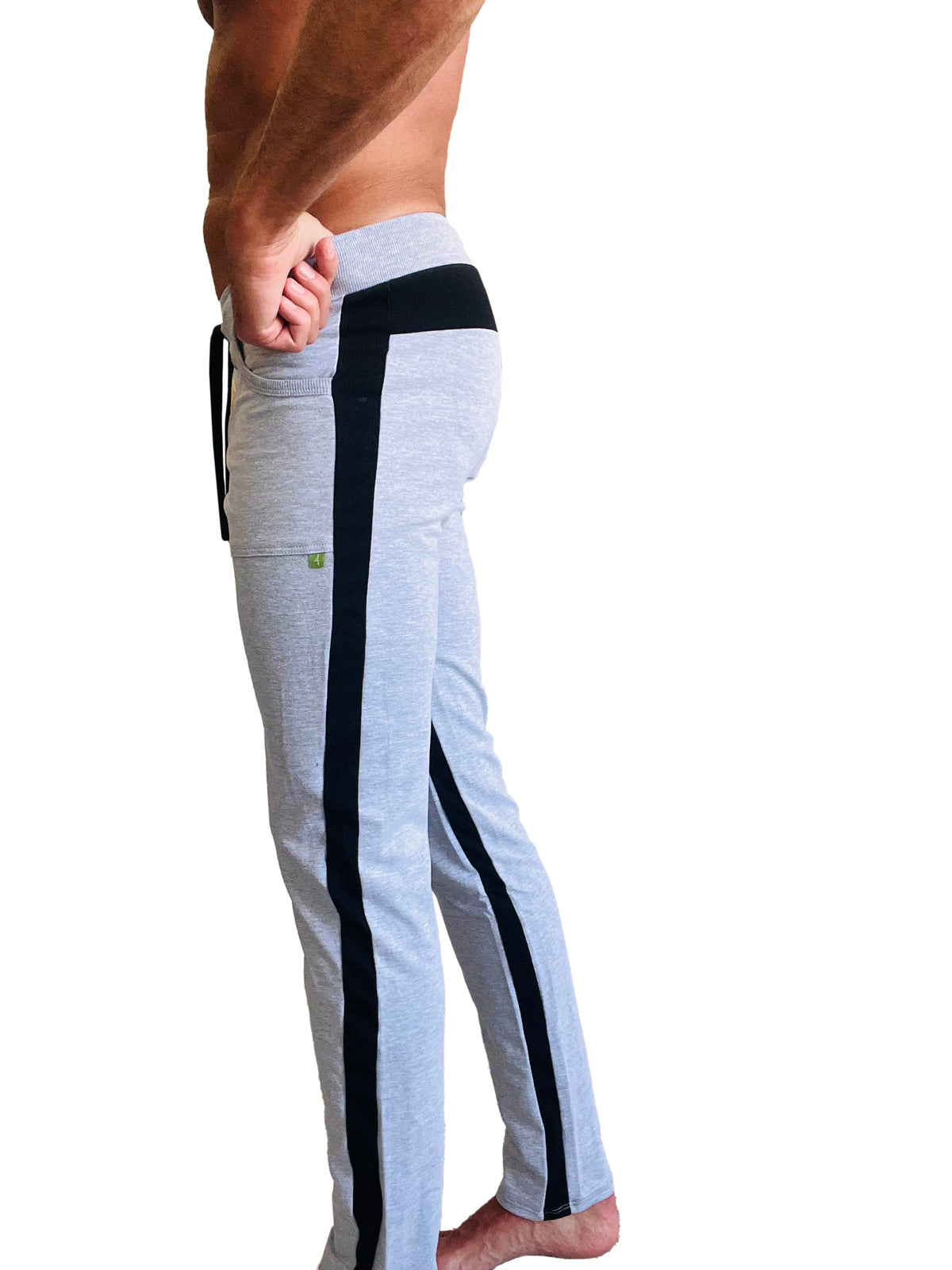Eco-Track Yoga Sweatpants – Heather Grey/Black