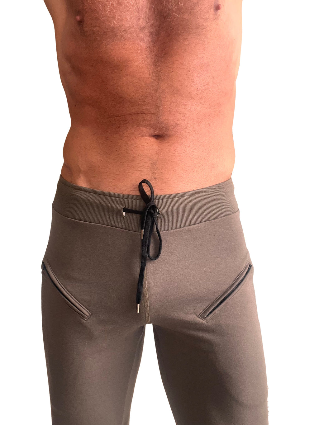 4/5 Zip-Pocket Capri Yoga Pants – Army Green