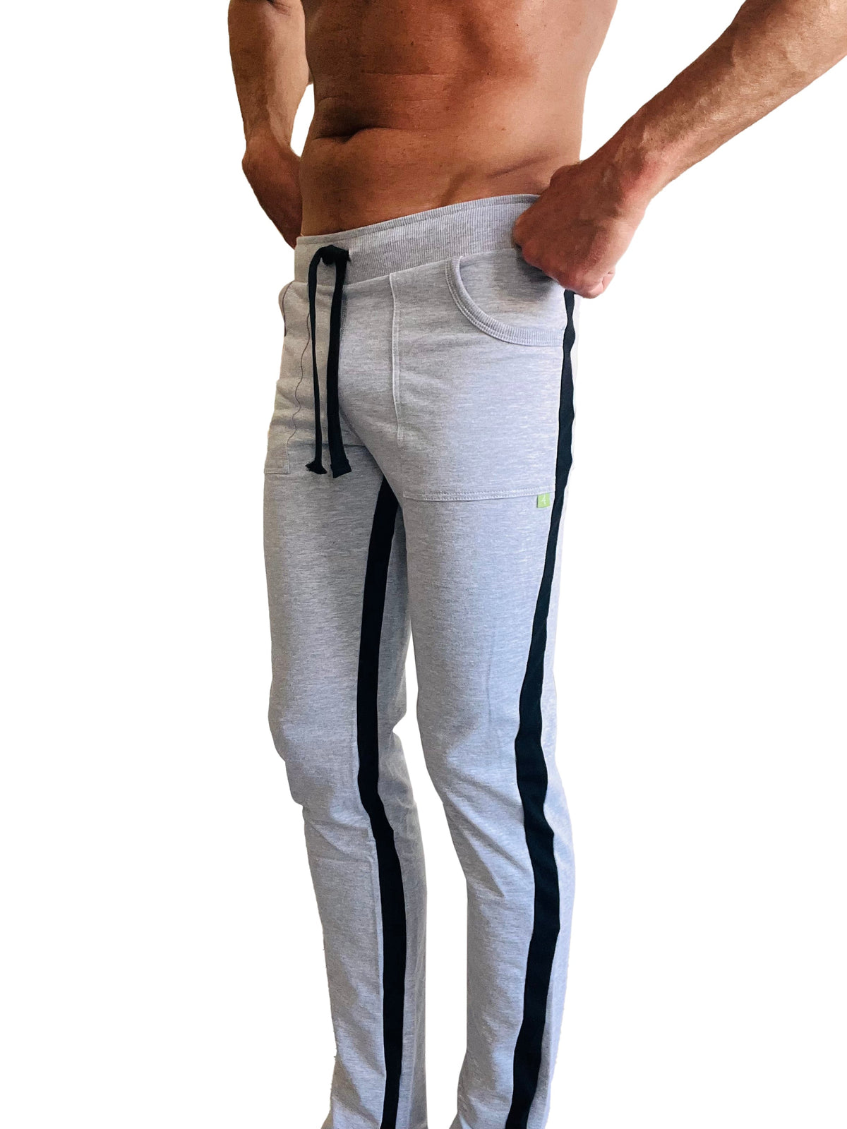 Eco-Track Yoga Sweatpants – Heather Grey/Black