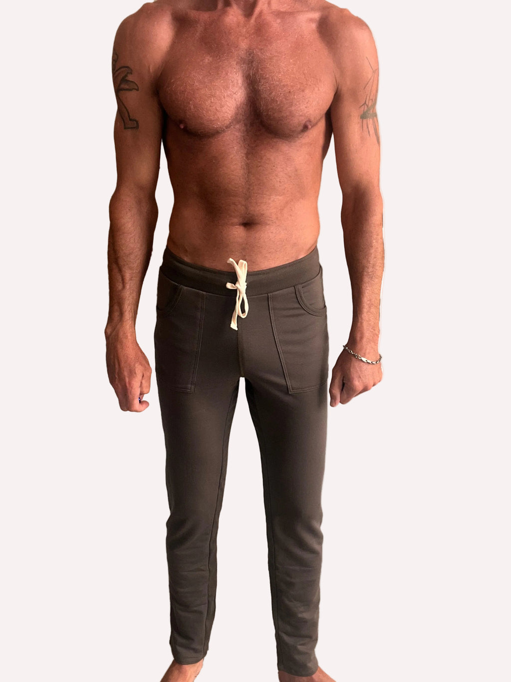Eco-Track Yoga Sweatpants – Army Green