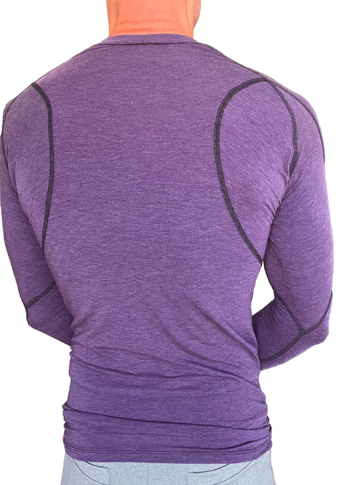 Designer Raglan Long Sleeve Tee – Eggplant Purple