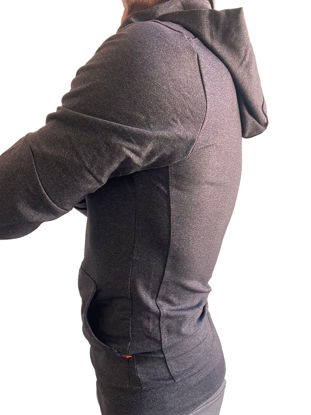 Performance Crossover Zip Hoodie – Charcoal Heather
