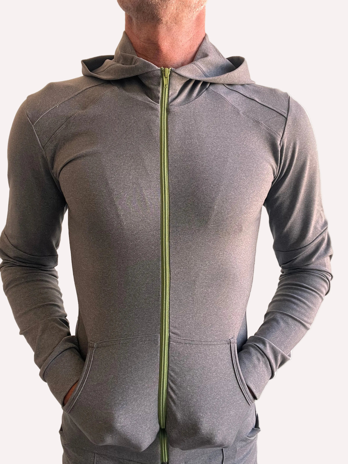 Performance Crossover Zip Hoodie – Dark Gray Heather