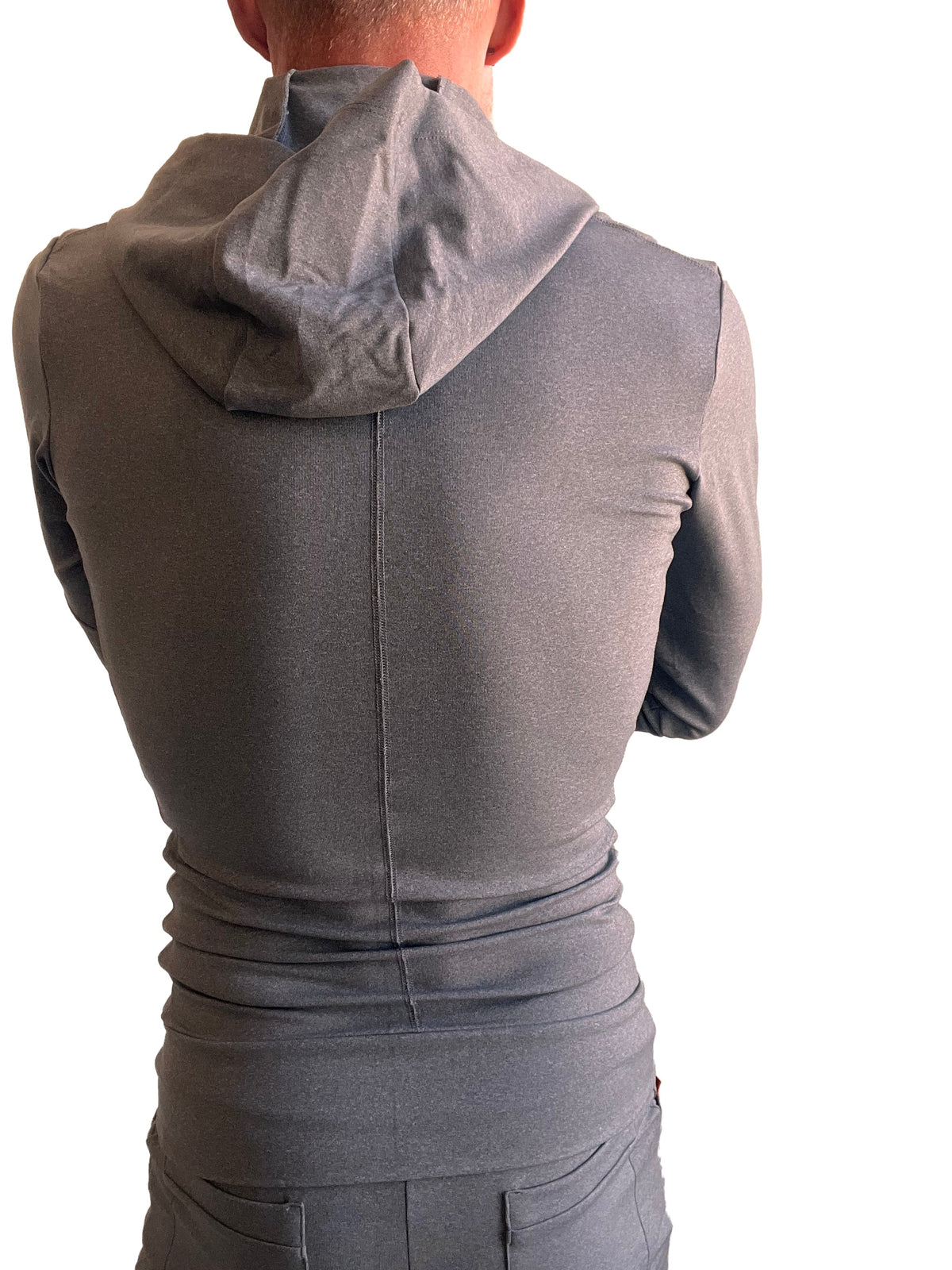 Performance Crossover Zip Hoodie – Dark Gray Heather