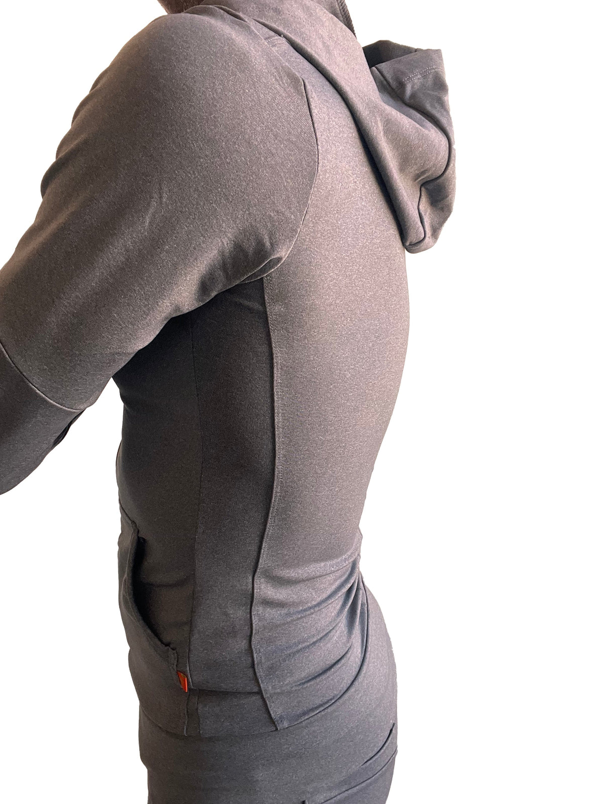Performance Crossover Zip Hoodie – Dark Gray Heather