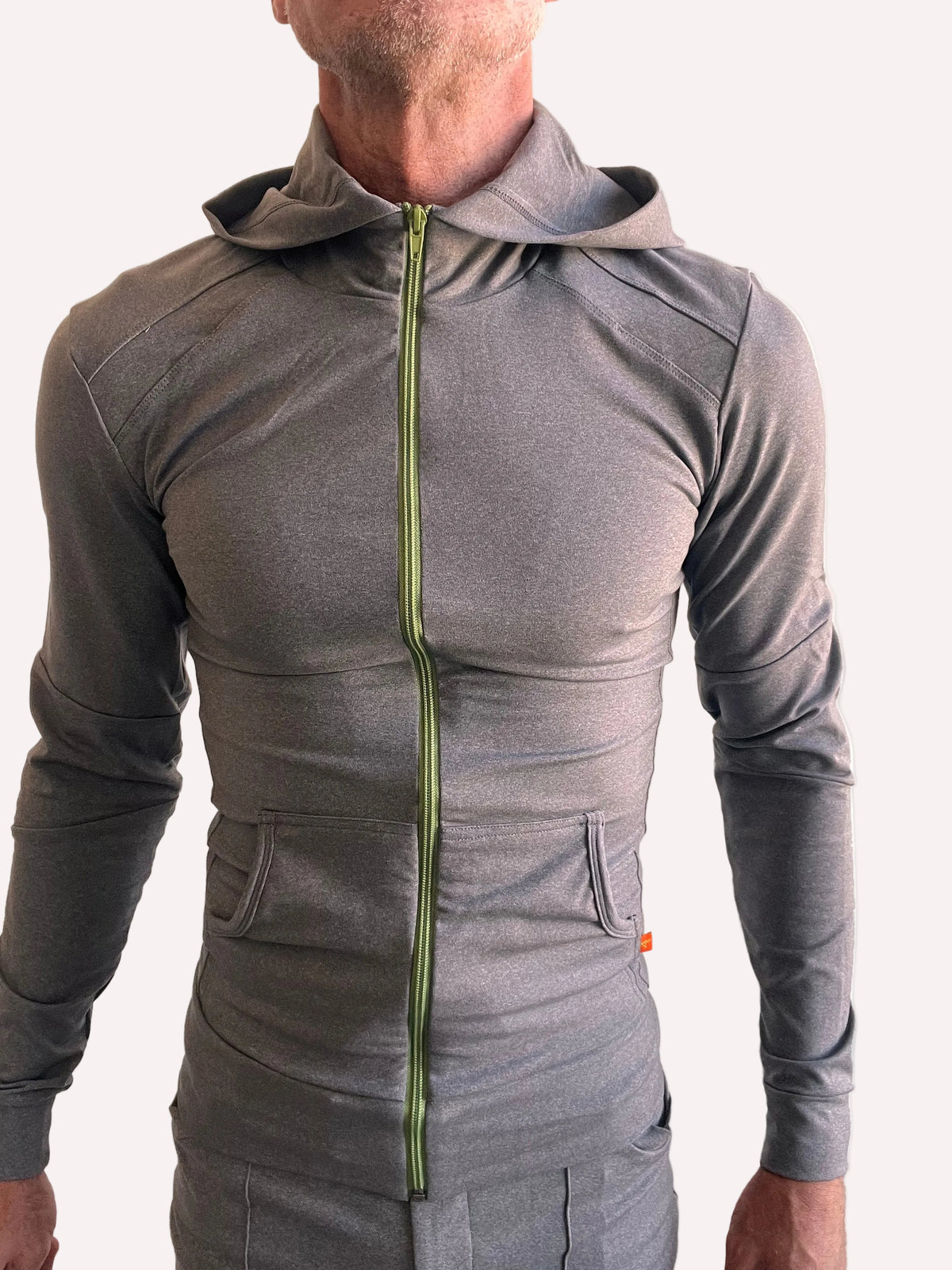 Performance Crossover Zip Hoodie – Dark Gray Heather