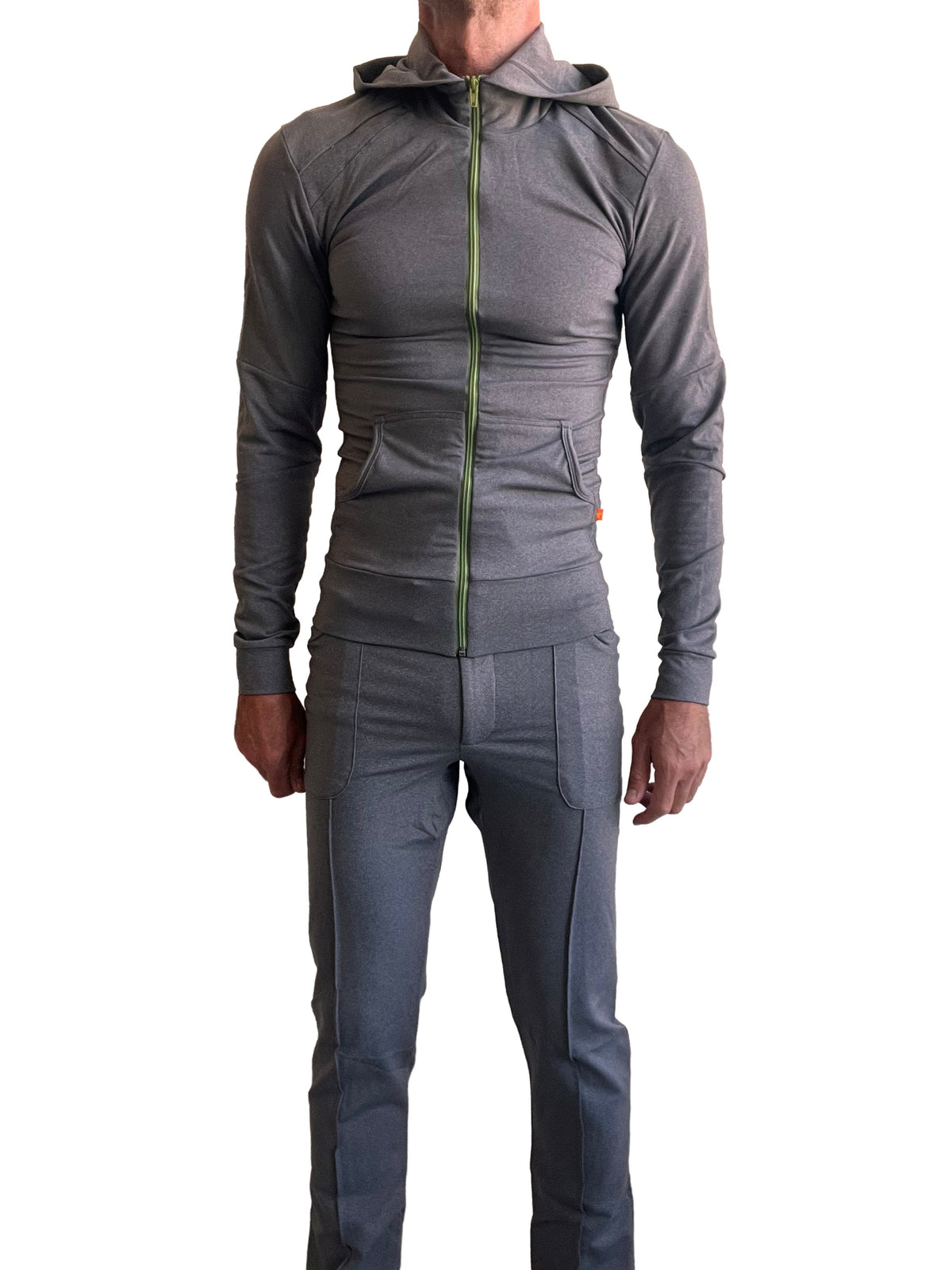 Performance Crossover Zip Hoodie – Dark Gray Heather