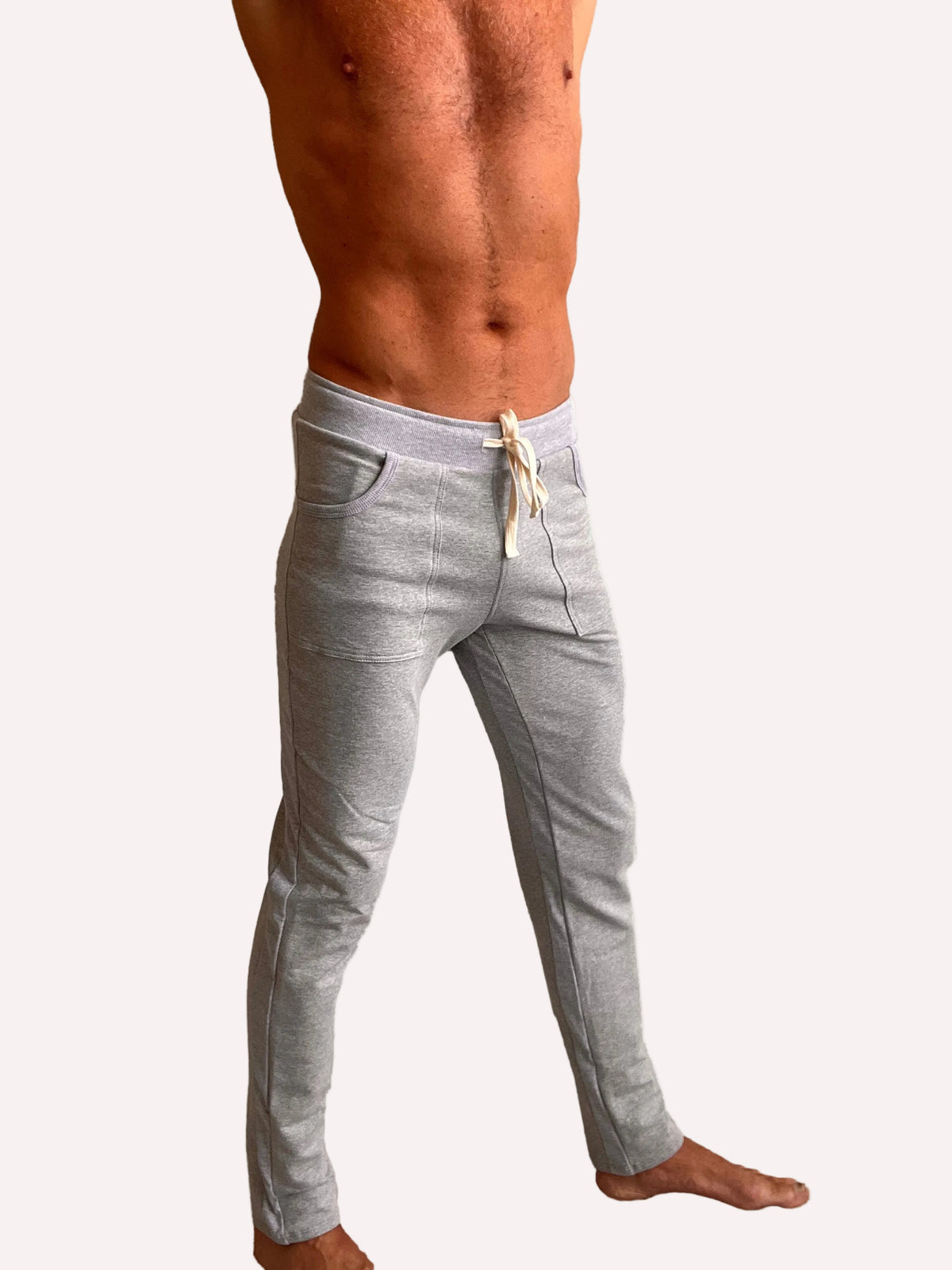 Mid-Weight Fleece Track & Lounge Sweatpants – Heather Grey