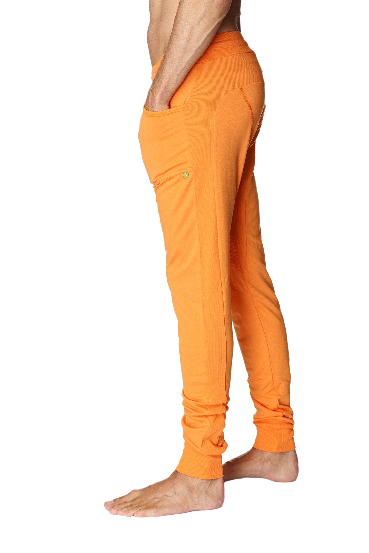 Long Cuffed Yoga Joggers – Sun Orange