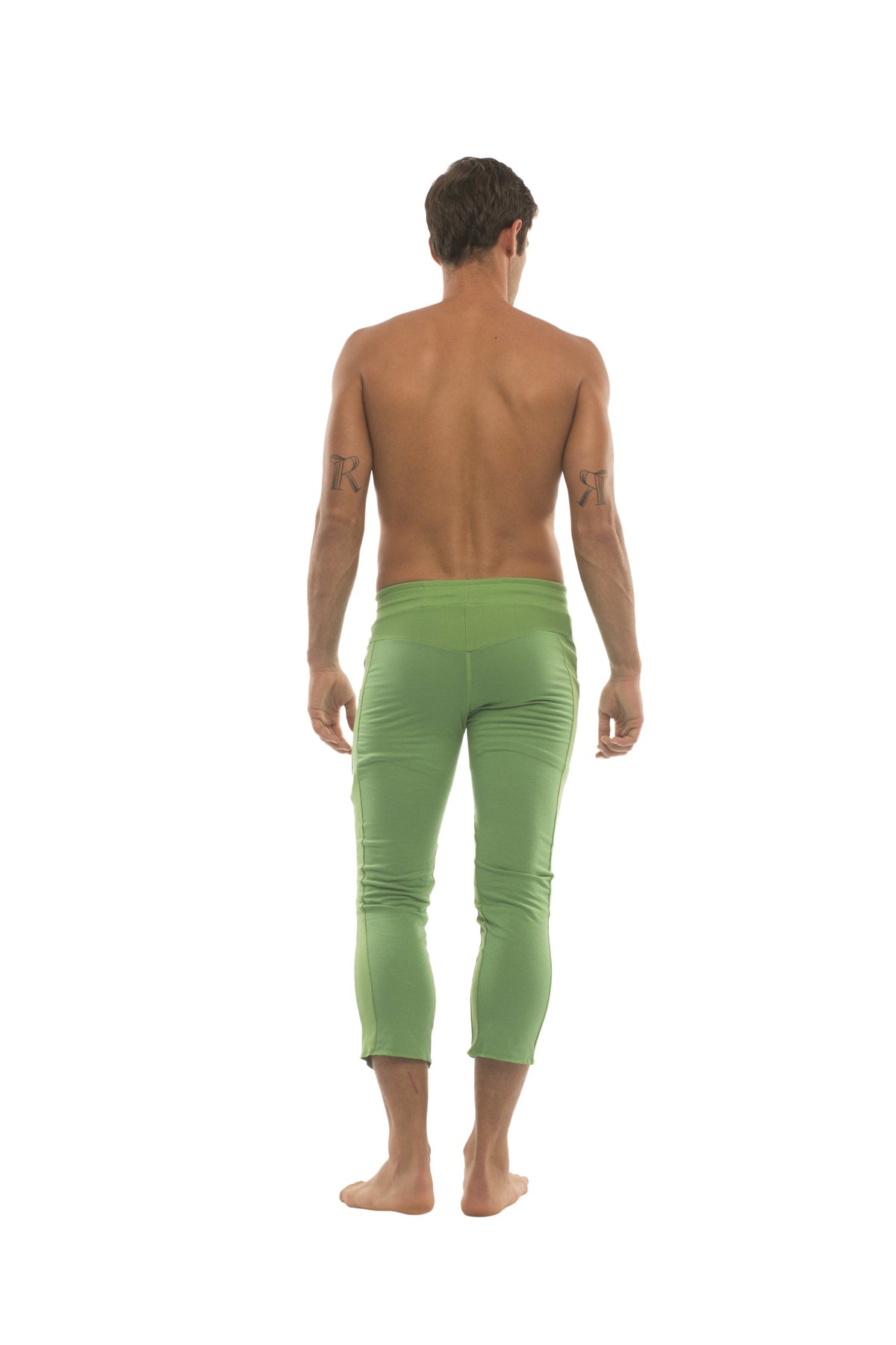 4/5 Zip-Pocket Capri Yoga Pants – Bamboo Green