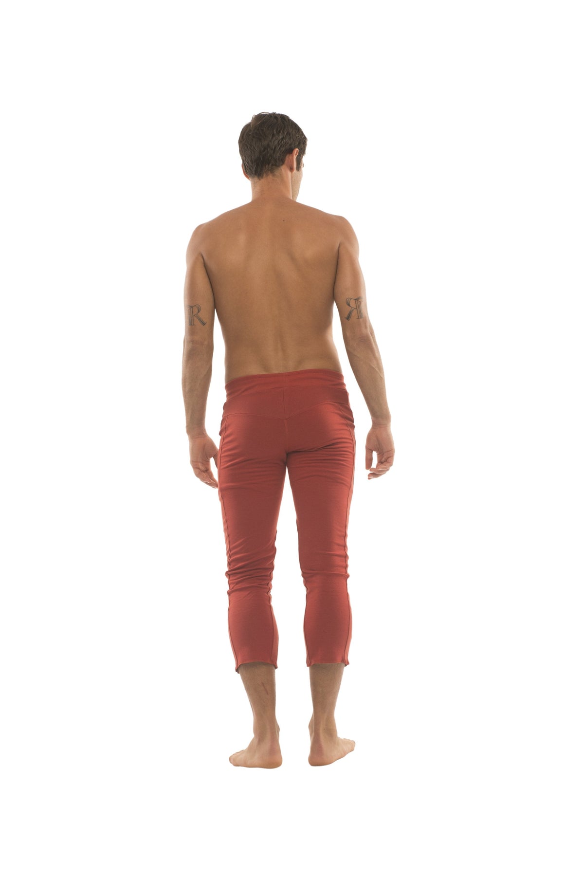 4/5 Zip-Pocket Capri Yoga Pants – Cinnabar Red