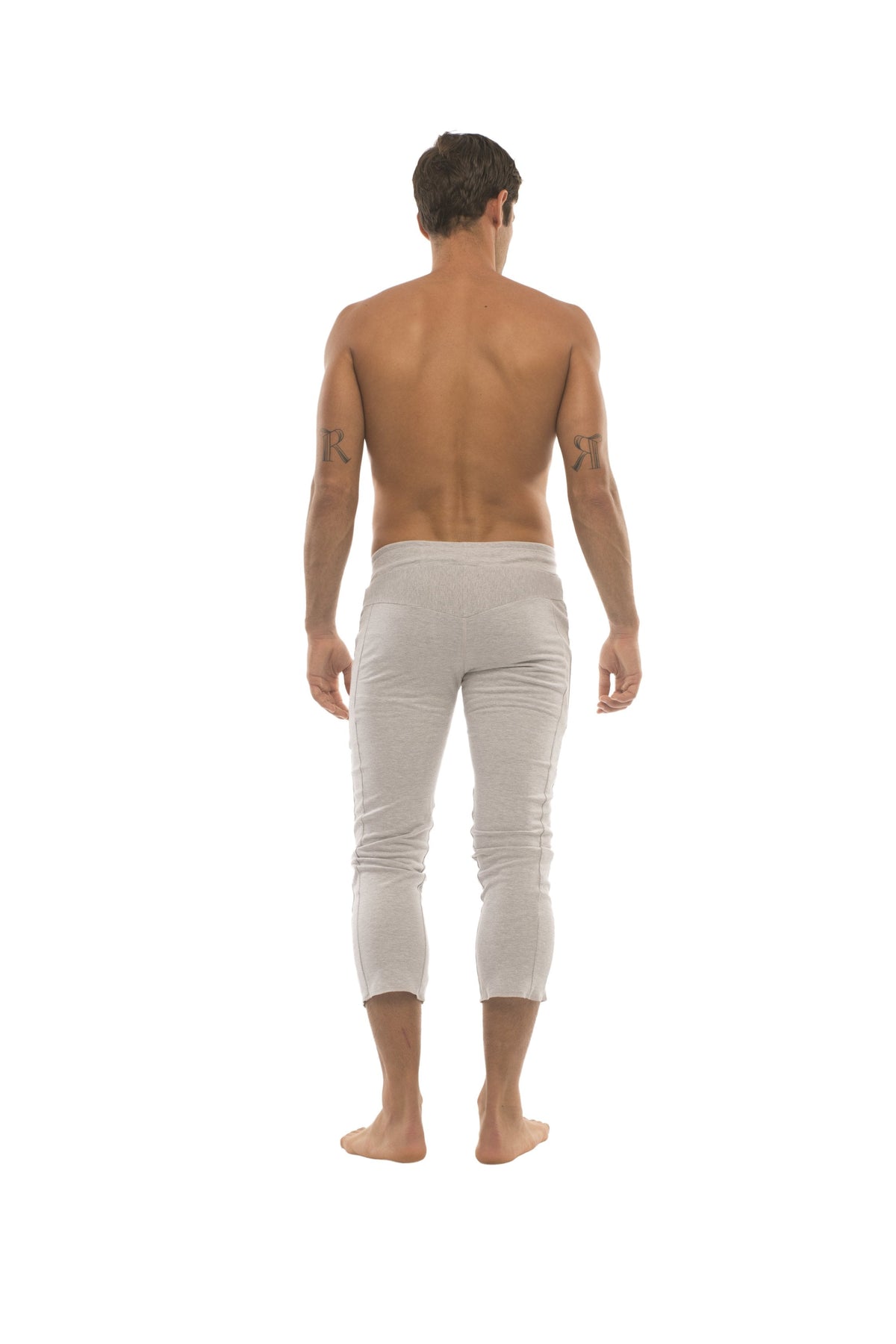4/5 Zip-Pocket Capri Yoga Pants – Heather Grey