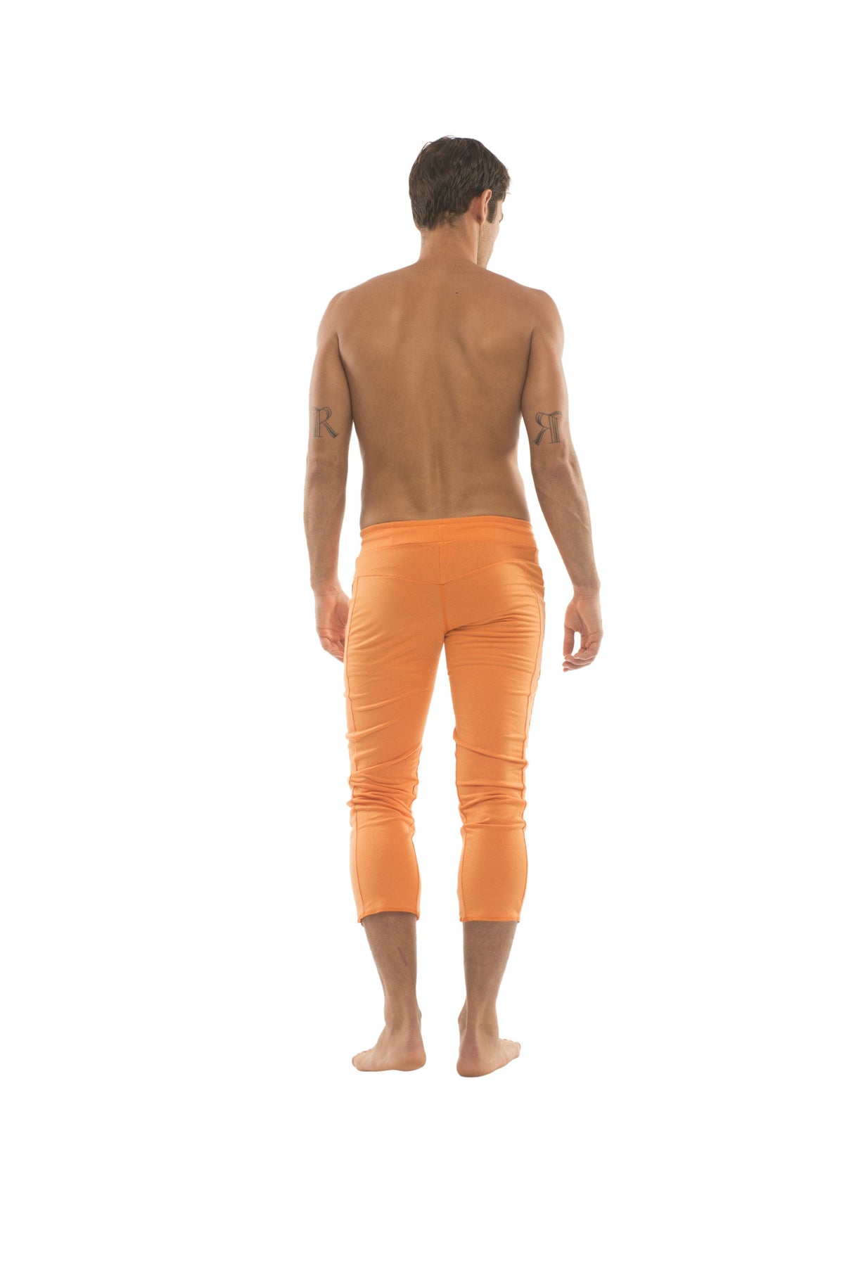 4/5 Zip-Pocket Capri Yoga Pants – Orange