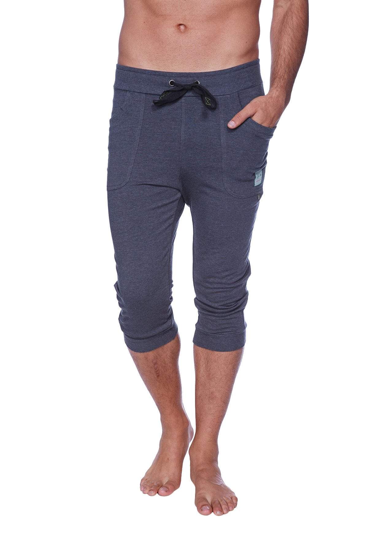 Cuffed Capri Yoga Pants – Charcoal