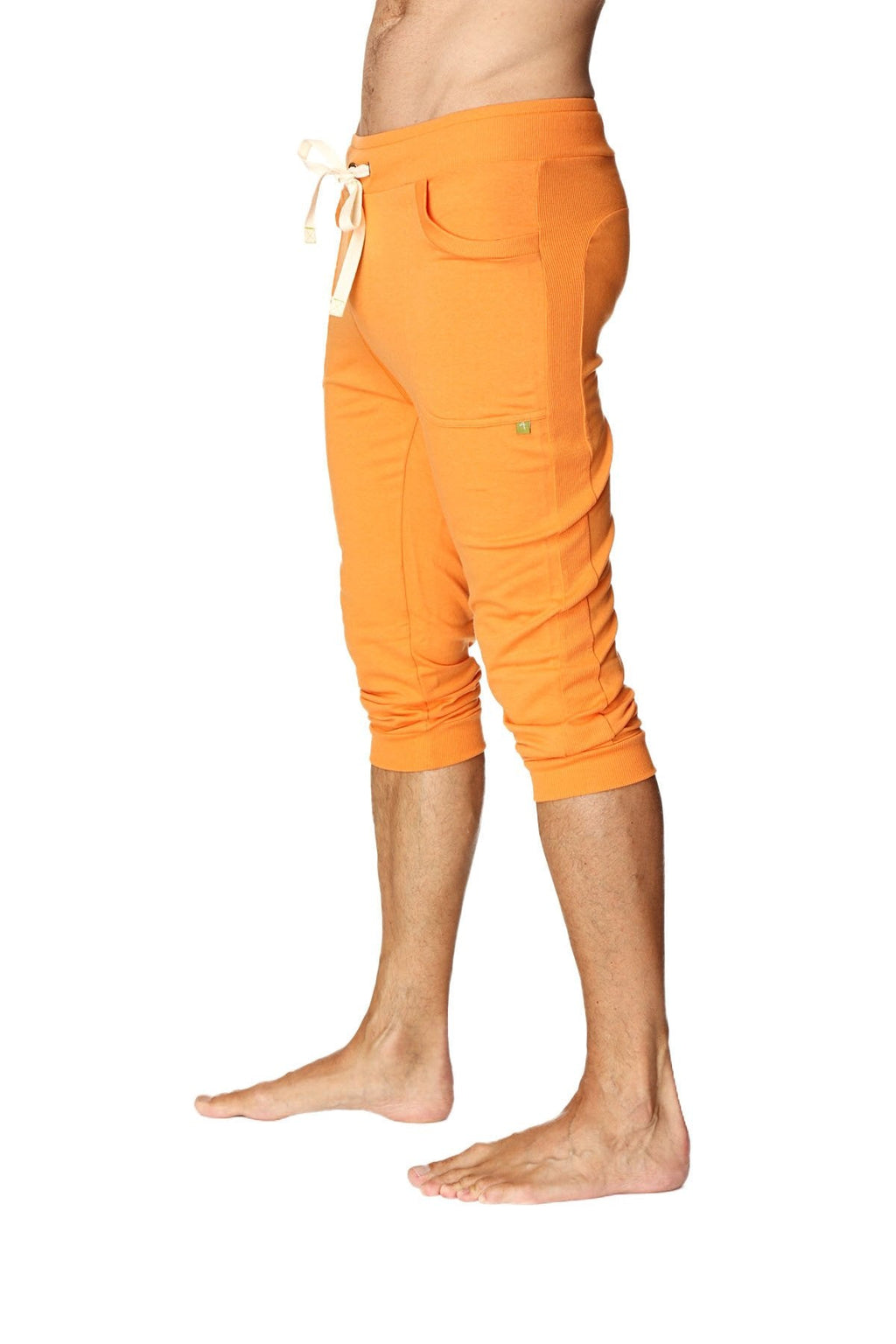 Cuffed Capri Yoga Pants – Sun Orange