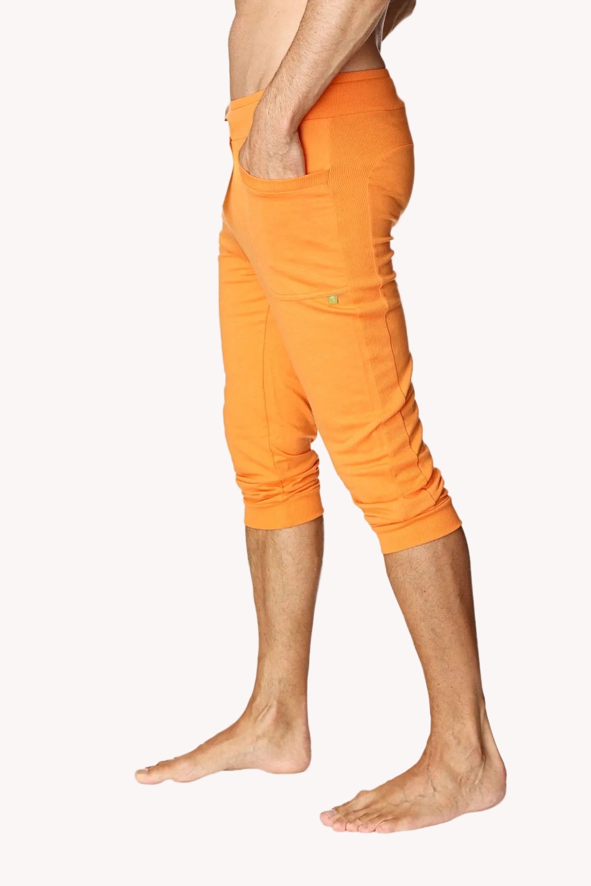 Cuffed Capri Yoga Pants – Sun Orange