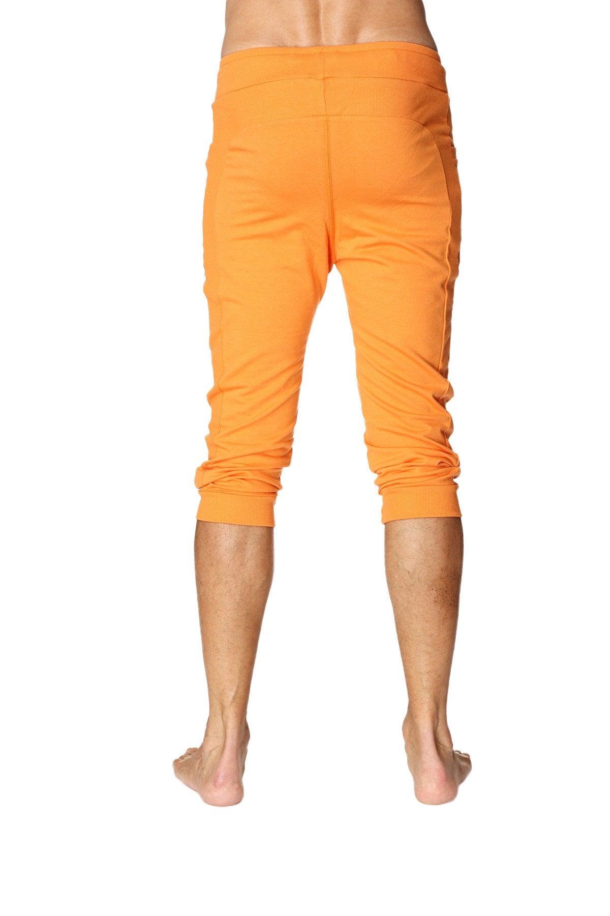 Cuffed Capri Yoga Pants – Sun Orange