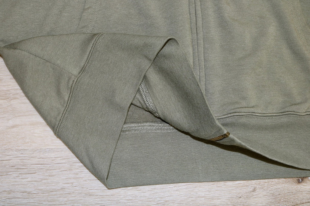 Bamboo French Terry Full-Zip Hoodie – Burnt Olive
