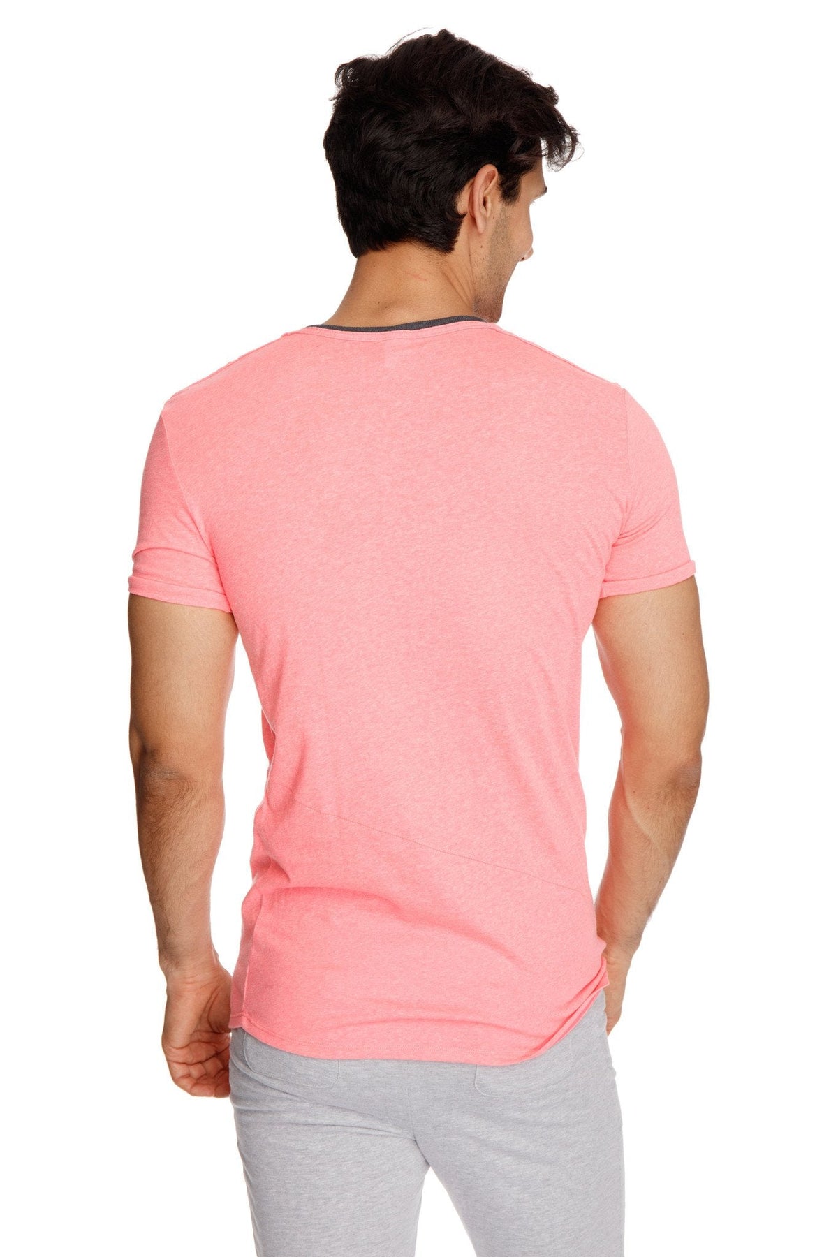 Perfect Pocket Crew-Neck Tee – Coral Slub