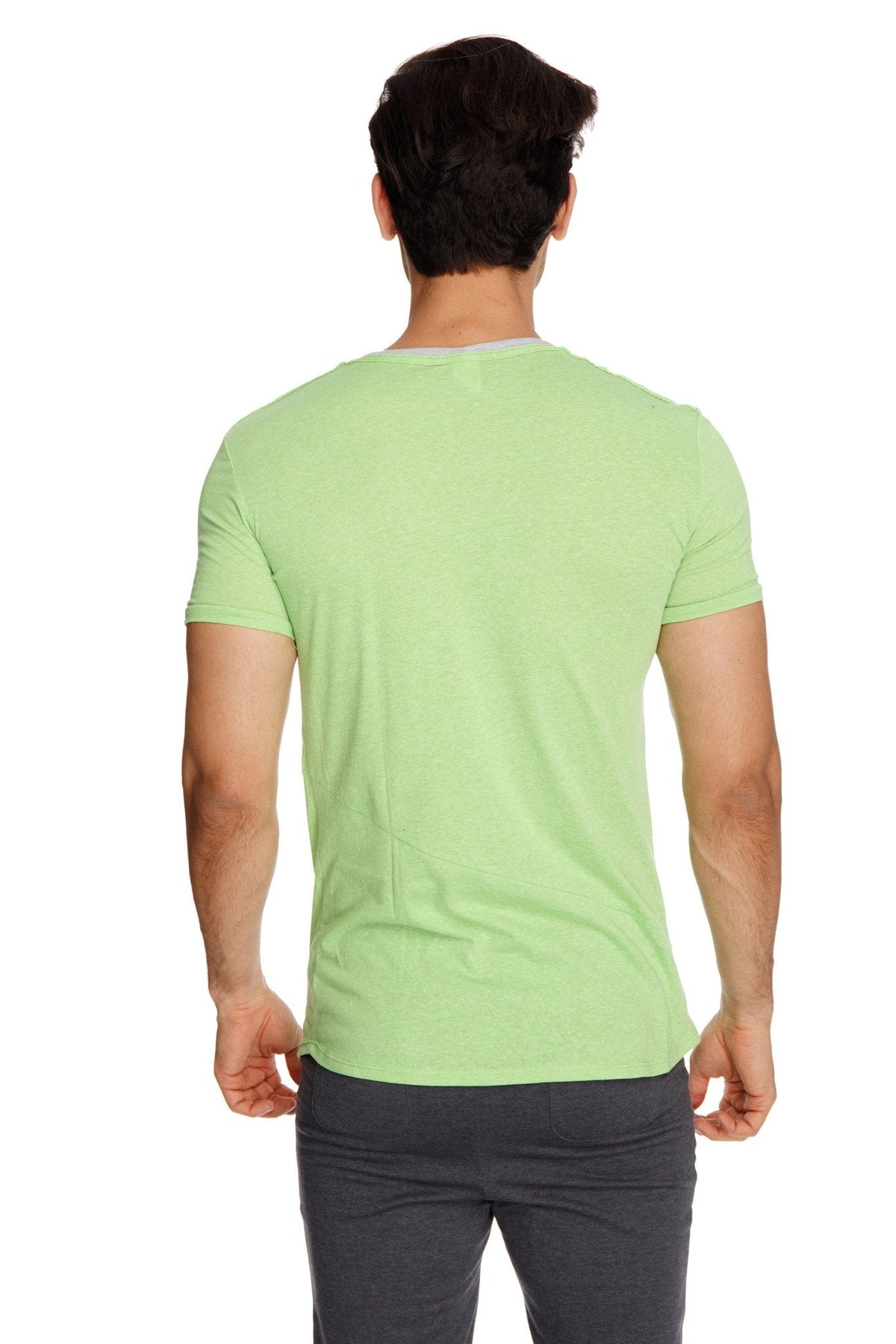 Perfect Pocket Crew-Neck Tee – Lime Slub