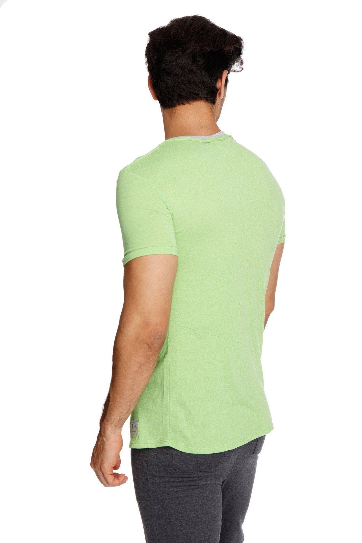 Perfect Pocket Crew-Neck Tee – Lime Slub