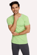 Perfect Pocket Crew-Neck Tee – Lime Slub
