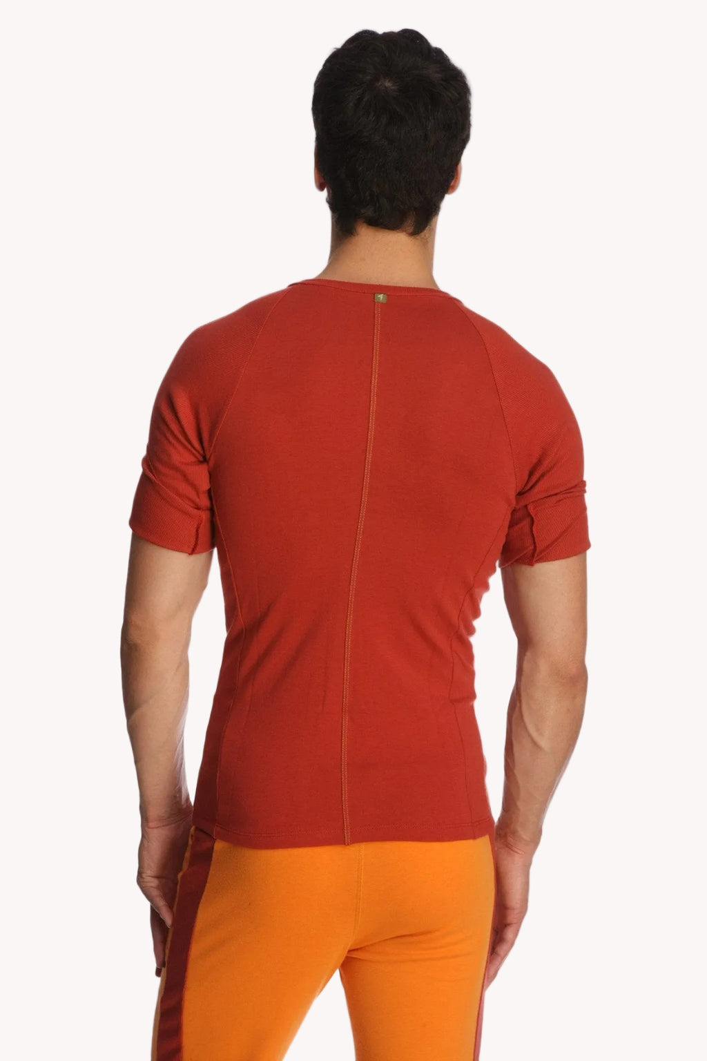 Raglan Virtual Crew-Neck Tee – Cinnabar