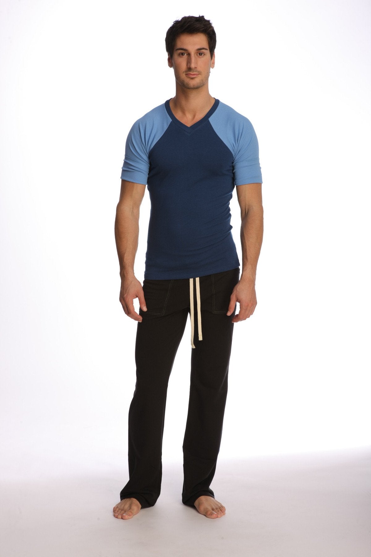 Raglan Virtual Crew-Neck Tee – Royal Blue