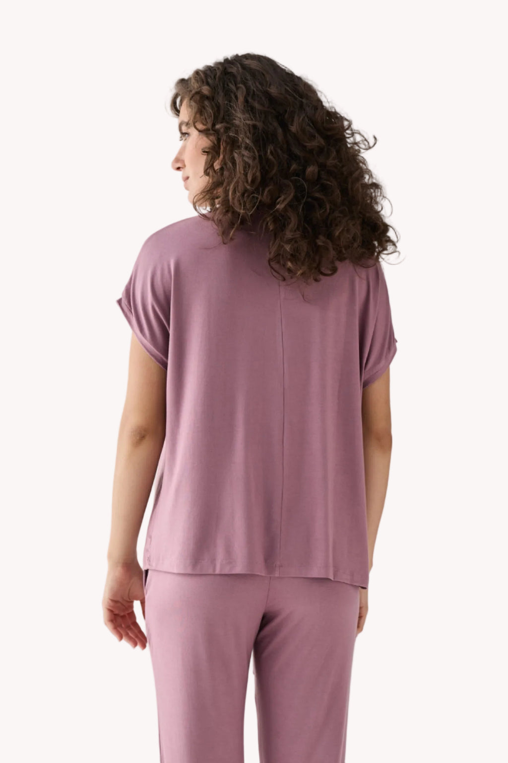 Relaxed Modal Tee – Dusty Rose