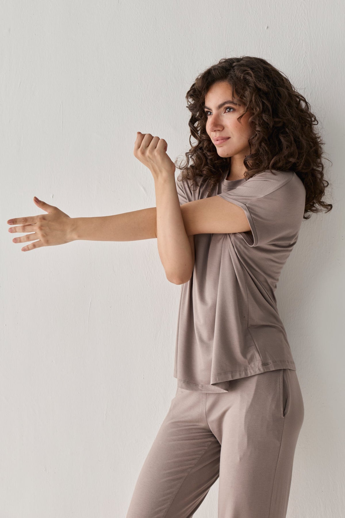 Relaxed Modal Tee – Earth Grey