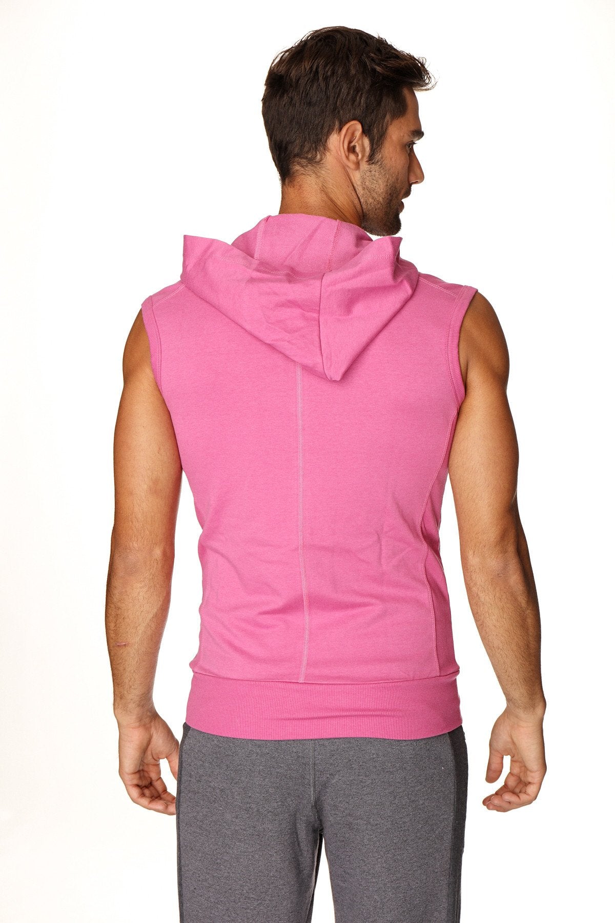 Sleeveless Zip Yoga Hoodie – Berry