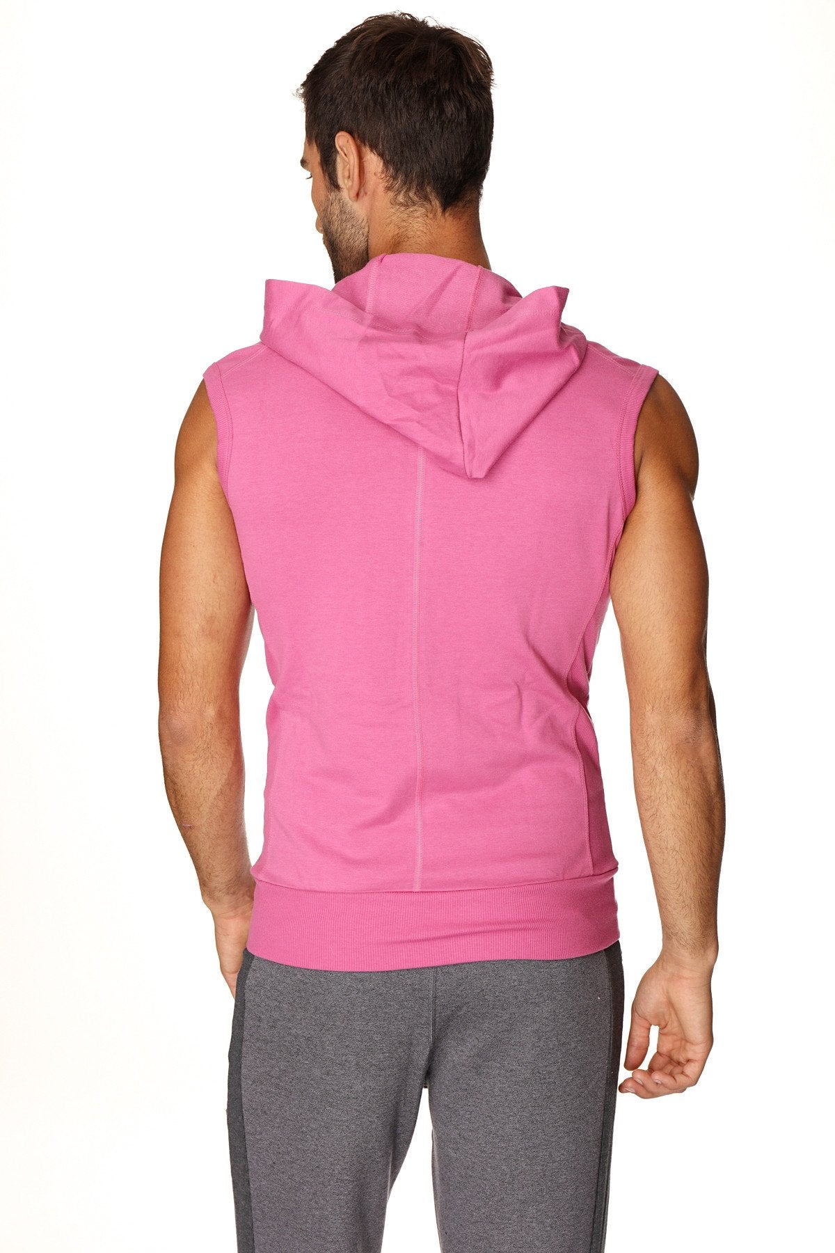 Sleeveless Zip Yoga Hoodie – Berry