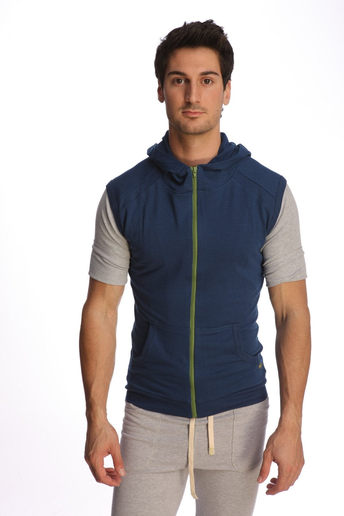 Sleeveless Yoga Hoodie – Royal Blue