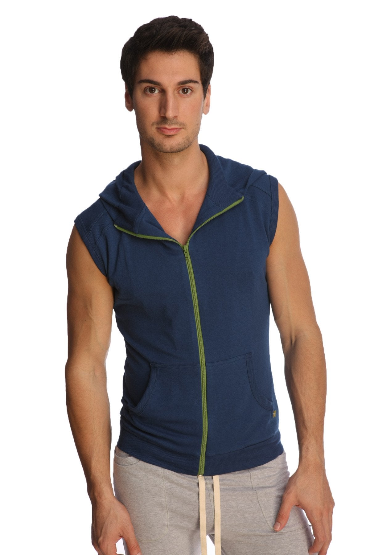 Sleeveless Yoga Hoodie – Royal Blue