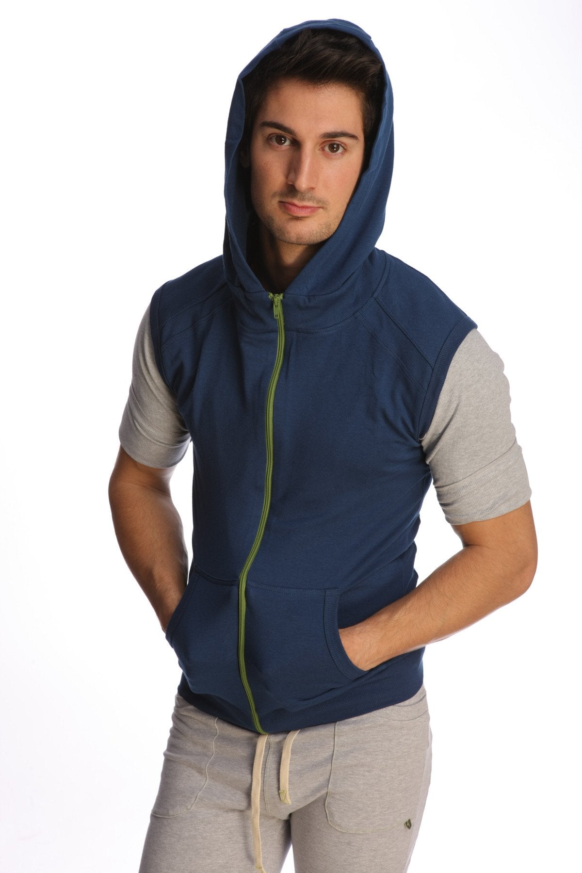 Sleeveless Yoga Hoodie – Royal Blue