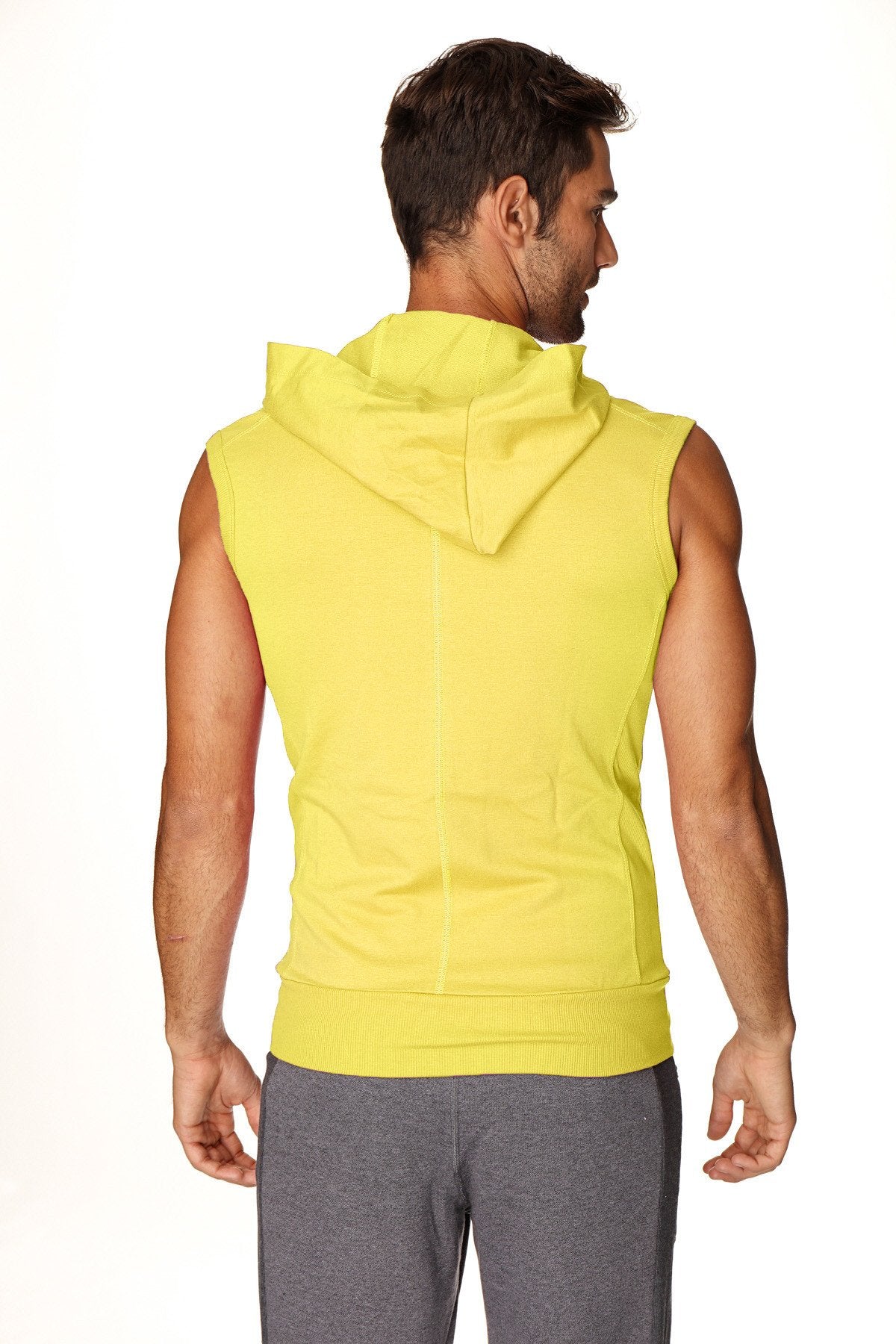 Sleeveless Yoga Hoodie – Tropic Yellow