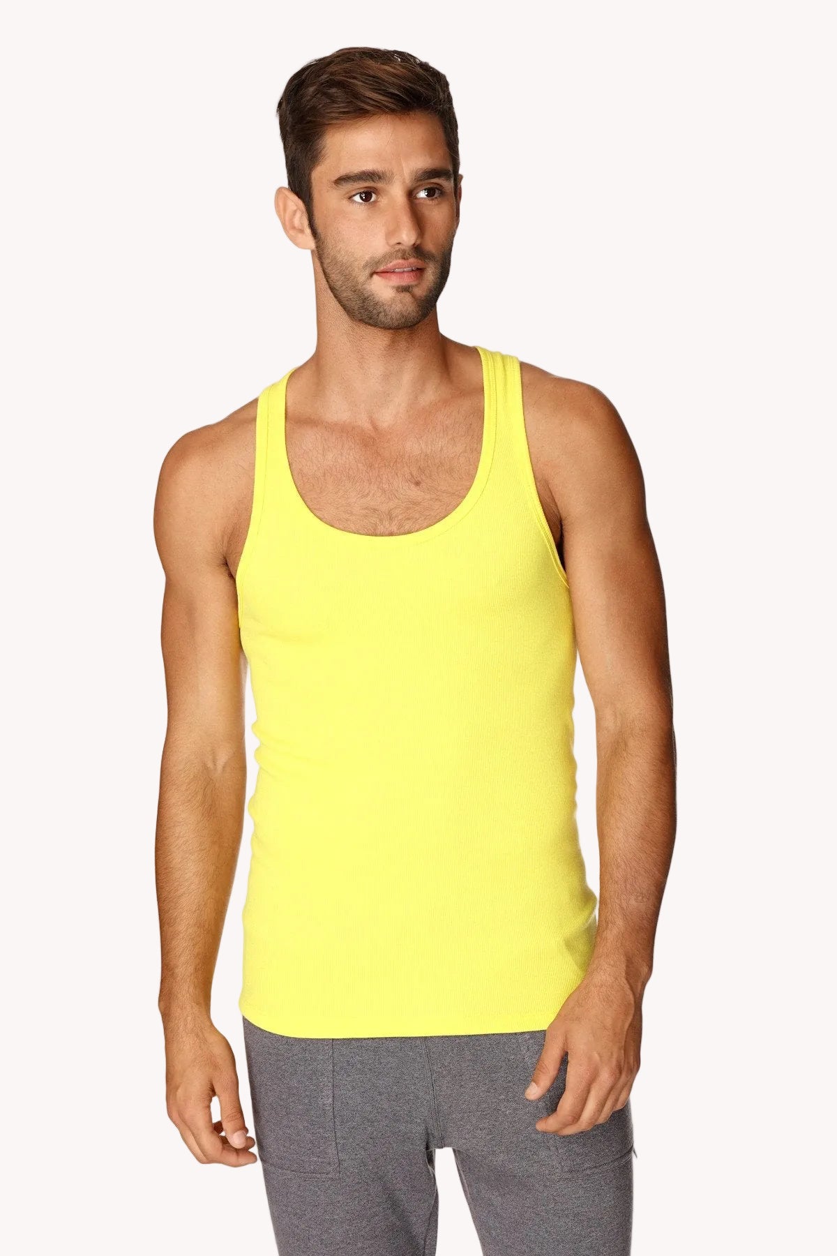 Sustain Rib Tank Top – Tropic Yellow