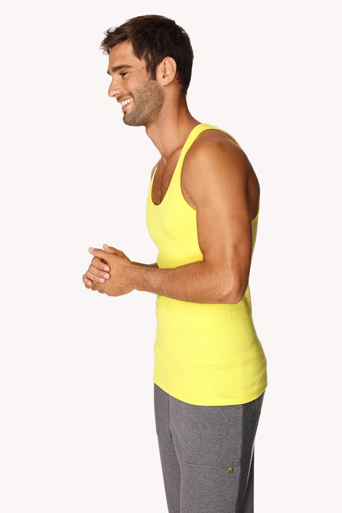 Sustain Rib Tank Top – Tropic Yellow