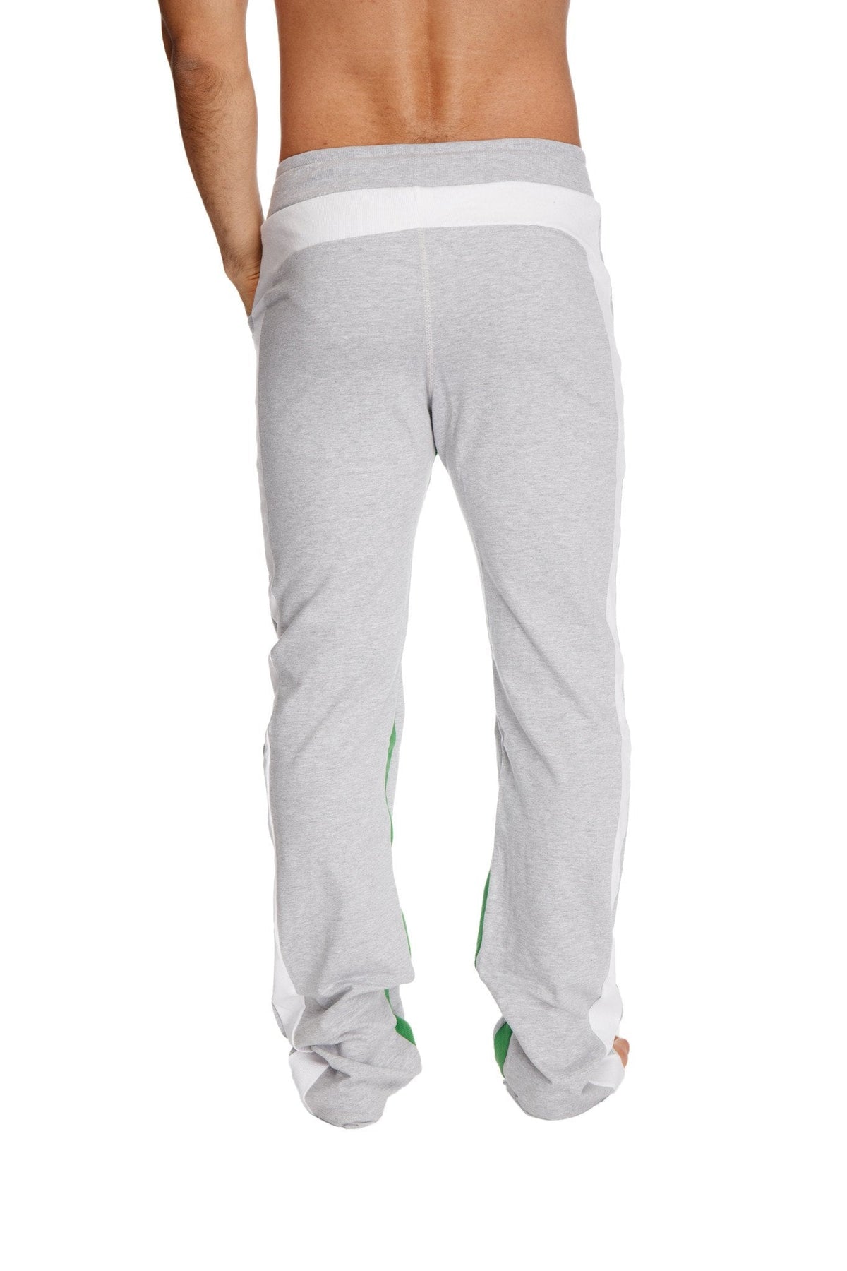 Ultra-Flex Yoga Sweatpants – Grey with White & Green